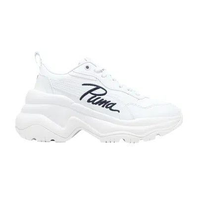 Pre-owned Puma Wmns Cilia Wedge 'white Navy' | Women's Size 8.5