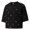 Puma (wmns) Classics Graphics Aop Boyfriend Tee In Black
