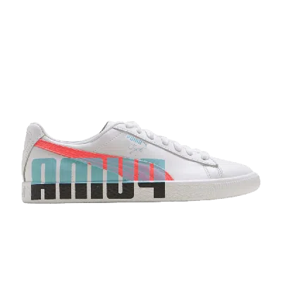 Pre-owned Puma Wmns Clyde 'logo' In White