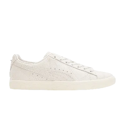 Pre-owned Puma Wmns Clyde 'snakeskin Print' In Cream