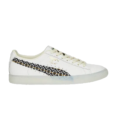 Pre-owned Puma Wmns Clyde 'summer Breeze' In White