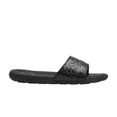 Pre-owned Puma Wmns Cool Cat Slide 'matte & Shine' | Black | Women's Size 11