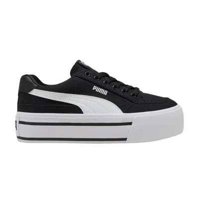 Pre-owned Puma Wmns Court Classic Vulc Fs 'platform Black White' | Women's Size 9.5