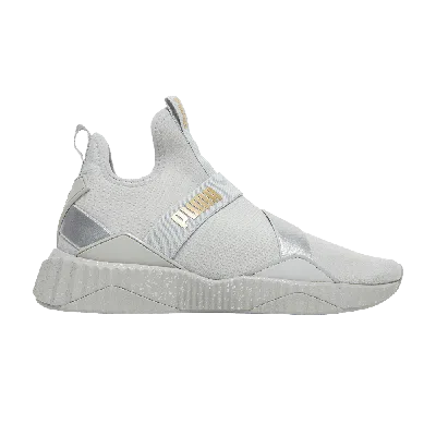 Pre-owned Puma Wmns Defy Mid Metal 'high Rise Silver'