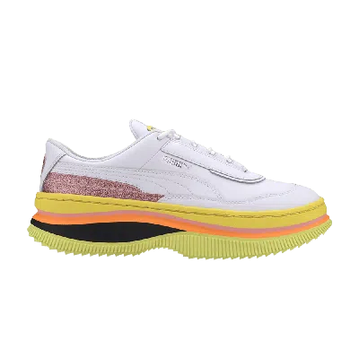 Pre-owned Puma Wmns Deva '90s Pop -meadowlark' In White