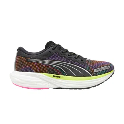 Pre-owned Puma Wmns Deviate Nitro 2 'black Lime Poison Pink' | Women's Size 8.5