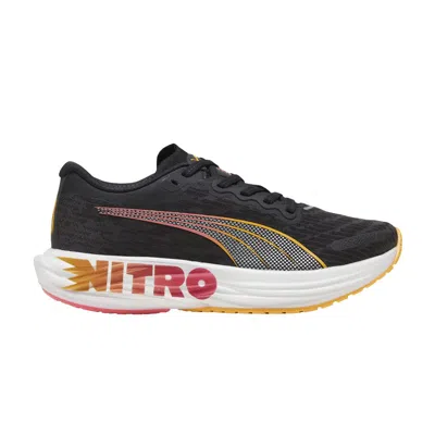 Pre-owned Puma Wmns Deviate Nitro 2 'black Sun Stream' | Women's Size 8