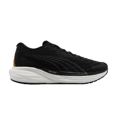 Pre-owned Puma Wmns Deviate Nitro 2 'black Team Gold'