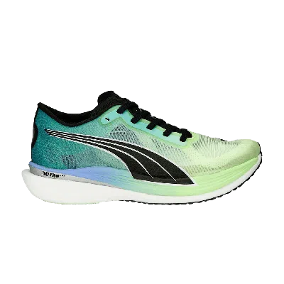 Pre-owned Puma Wmns Deviate Nitro Elite 2 'fizzy Lime Royal Sapphire' In Blue