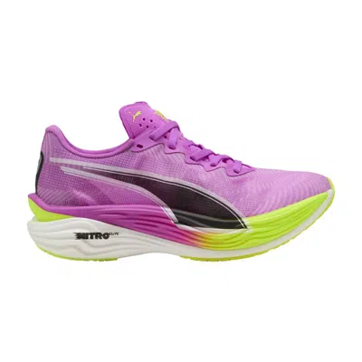Pre-owned Puma Wmns Deviate Nitro Elite 3 'pure Magenta Yellow Alert' | Purple | Women's Size 8