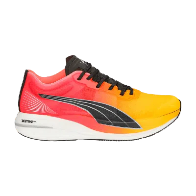 Pre-owned Puma Wmns Deviate Nitro Elite 'fireglow' In Yellow