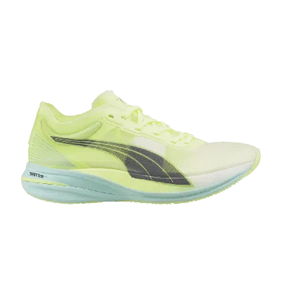Pre-owned Puma Wmns Deviate Nitro Elite 'fizzy Light Nitro Blue' In Green