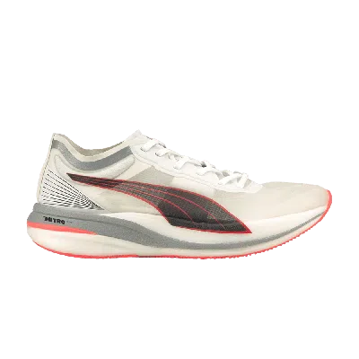 Pre-owned Puma Wmns Deviate Nitro Elite 'white Lava Blast'