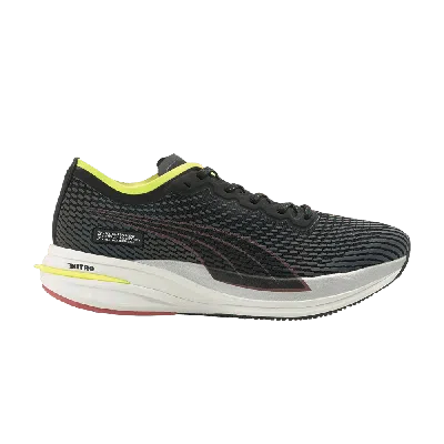 Pre-owned Puma Wmns Deviate Nitro Wtr 'black'