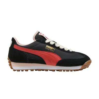 Pre-owned Puma Wmns Easy Rider 'lovers Pack - Black Red Fire' | Women's Size 12