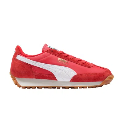 Pre-owned Puma Wmns Easy Rider Vintage 'red White'