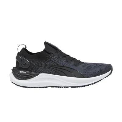 Pre-owned Puma Wmns Electrify Nitro 3 Knit 'black White'