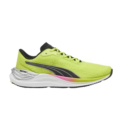 Pre-owned Puma Wmns Electrify Nitro 3 'lime Pow Poison Pink' In Yellow