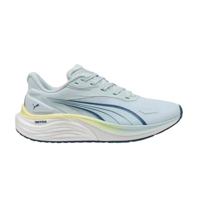 Pre-owned Puma Wmns Electrify Nitro 4 'sea Glass Dark Indigo Gray Echo' | Blue | Women's Size 11