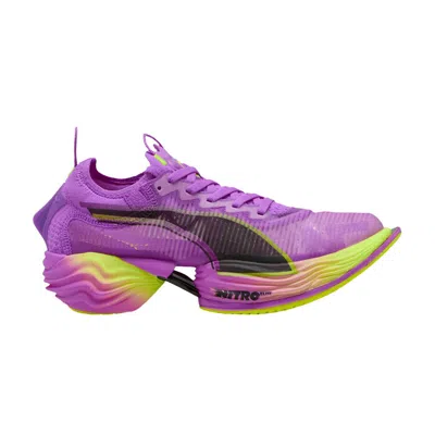 Pre-owned Puma Wmns Fast-r Nitro Elite 2 'pure Magenta Yellow Alert' | Purple | Women's Size 8.5