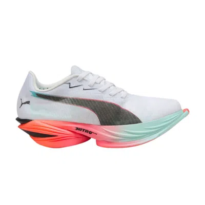 Pre-owned Puma Wmns Fast-r Nitro Elite 3 'white Glowing Red Mint' | Women's Size 6.5