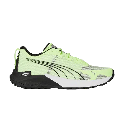 Pre-owned Puma Wmns Fast-trac Nitro 'fast Yellow Black' In Green