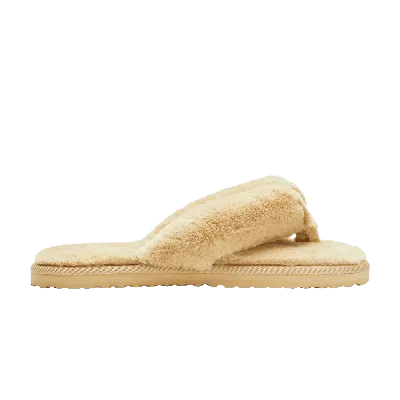 Pre-owned Puma Wmns Fluff Flip Slide 'putty' In Cream