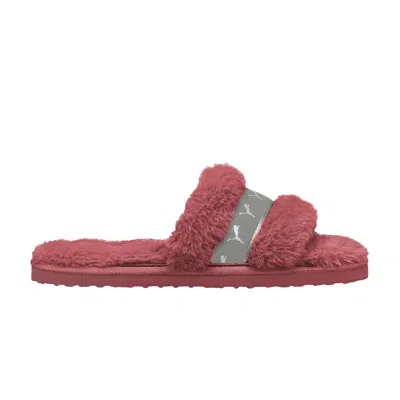 Pre-owned Puma Wmns Fluff Remix Slide 'mauvewood Silver' | Pink | Women's Size 5.5