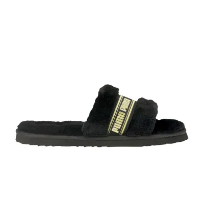 Pre-owned Puma Wmns Fluff Slide 'black Team Gold' | Women's Size 5