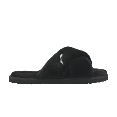Pre-owned Puma Wmns Fluff X Strap Slide 'black'
