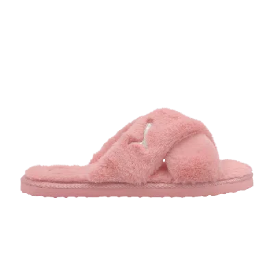 Pre-owned Puma Wmns Fluff X Strap Slide 'lotus' In Pink
