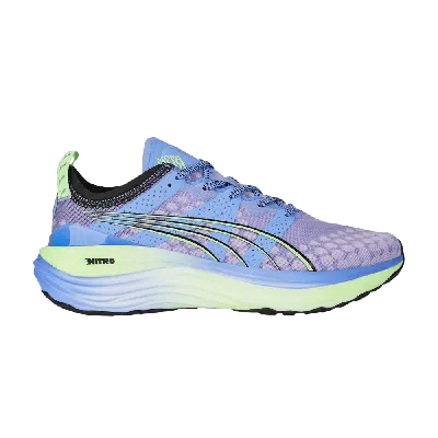 Pre-owned Puma Wmns Foreverrun Nitro 'elektro Purple Fizzy Lime'