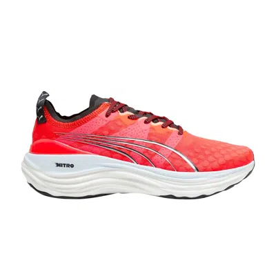 Pre-owned Puma Wmns Foreverrun Nitro 'fire Orchid Silver' In Red