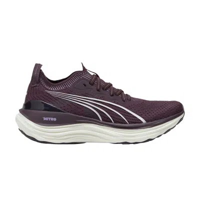 Pre-owned Puma Wmns Foreverrun Nitro Knit 'midnight Plum Vapor Gray' | Purple | Women's Size 8
