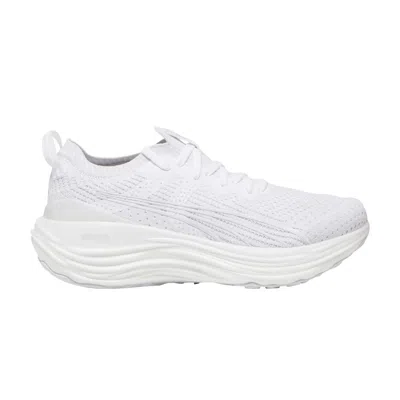 Pre-owned Puma Wmns Foreverrun Nitro Knit 'white Feather Grey'