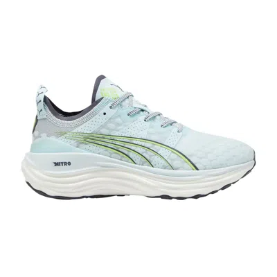 Pre-owned Puma Wmns Foreverrun Nitro 'nitro Blue Fizzy Apple' | Women's Size 8