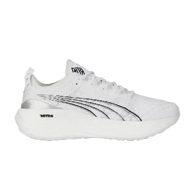 Pre-owned Puma Wmns Foreverrun Nitro 'white Black'
