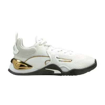 Pre-owned Puma Wmns Fuse Moto 'white Black Gold' | Women's Size 10