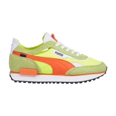 Pre-owned Puma Wmns Future Rider Cut-out Vintage 'yellow Alert Dragon Fire' | Women's Size 7.5