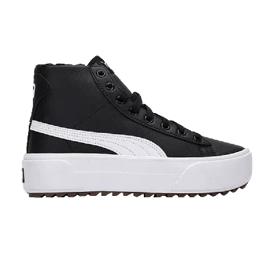 Pre-owned Puma Wmns Kaia Mid 'fur - Black'