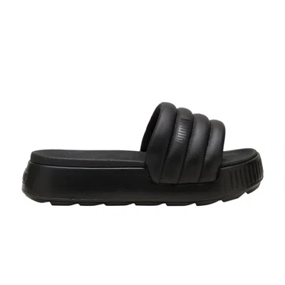 Pre-owned Puma Wmns Karmen Puffy Slide 'triple Black'