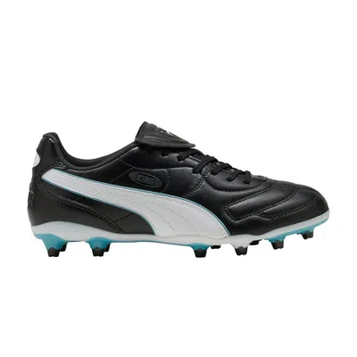 Pre-owned Puma Wmns King Liga Fg Ag 'black White Aqua' | Women's Size 6