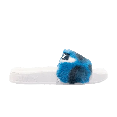 Pre-owned Puma Wmns Leadcat 2.0 Ylm Fluff Slide 'tie Dye' In Multi-color