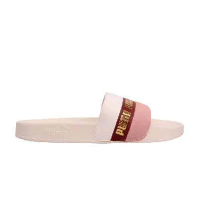 Pre-owned Puma Wmns Leadcat Slide Remix 'pastel Parchment' In Tan