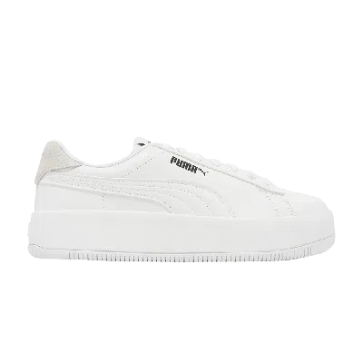 Pre-owned Puma Wmns Lily Platform Leather 'white'