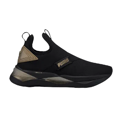 Pre-owned Puma Wmns Lqdcell Shatter Mid 'black Gold'
