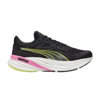 Pre-owned Puma Wmns Magnify Nitro 2 'black Lime Pink' | Women's Size 6.5