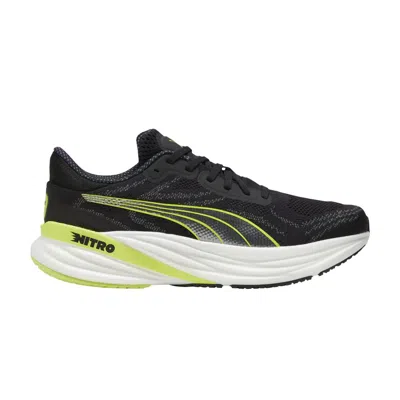 Pre-owned Puma Wmns Magnify Nitro 2 'black Lime Pow'
