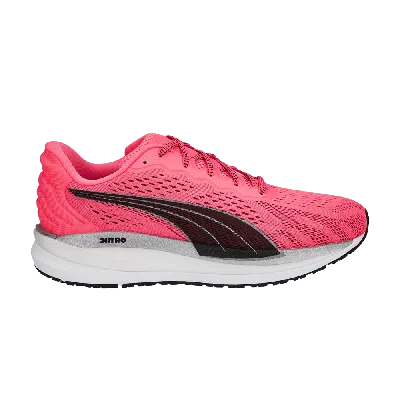 Pre-owned Puma Wmns Magnify Nitro Surge 'sunset Glow' In Pink
