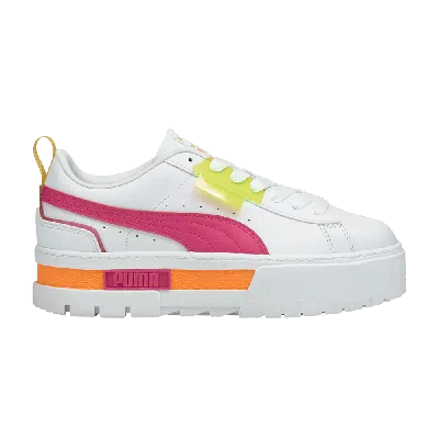 Pre-owned Puma Wmns Mayze 'city Lights' In White
